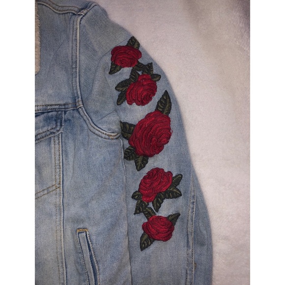 Pacsun Los Angeles Embroidered Sherpa Denim Coat - Picture 5 of 14